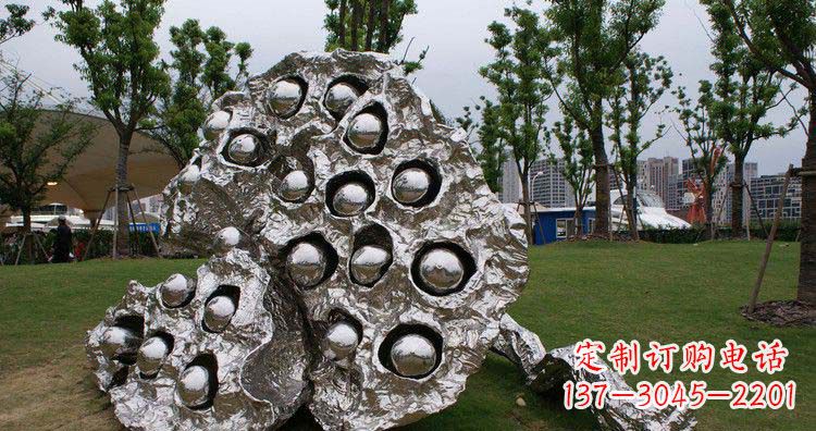 温州不锈钢莲蓬精美雕塑铸就华丽景观