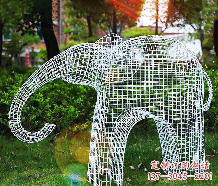 温州不锈钢大象雕塑给城市带来美丽的艺术