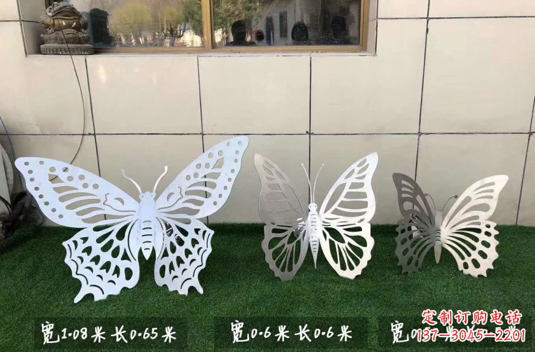 温州不锈钢镂空蝴蝶公园雕塑——精美绝伦