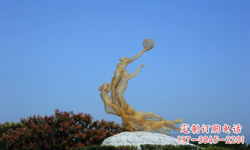 温州精致的不锈钢女排雕塑