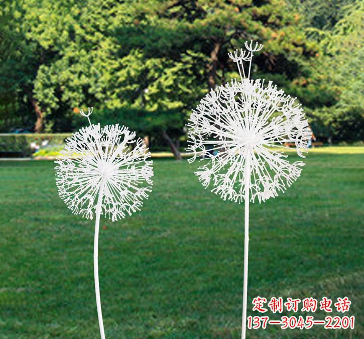 温州不锈钢镂空蒲公英雕塑2