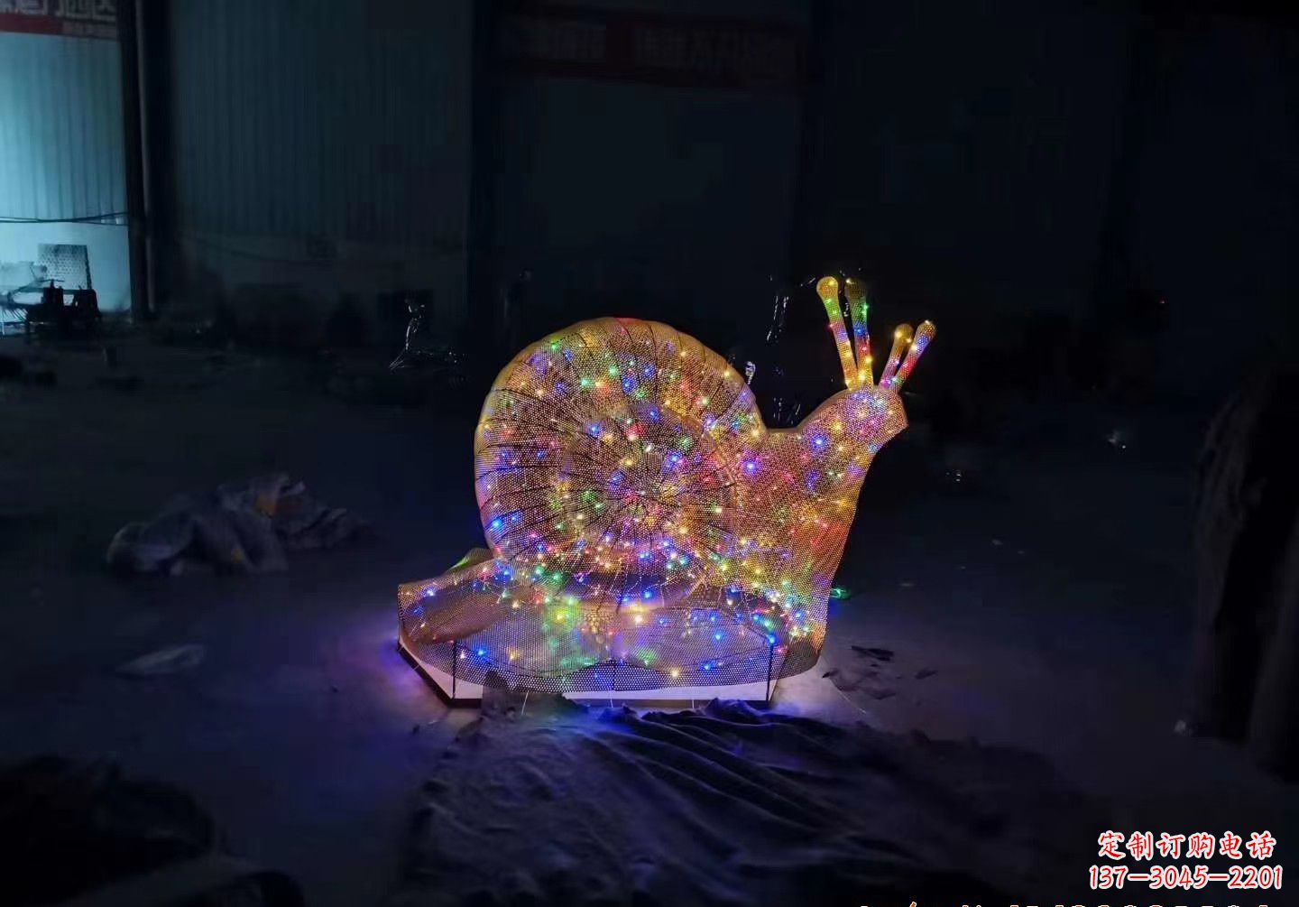 温州不锈钢镂空蜗牛雕塑精致美观的艺术品