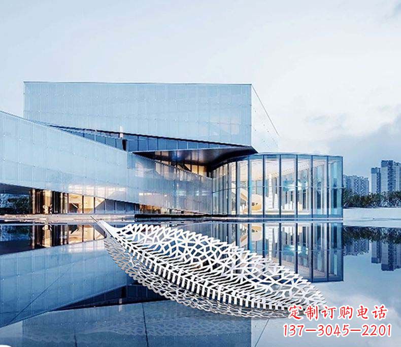 温州不锈钢树叶雕塑——精美绝伦