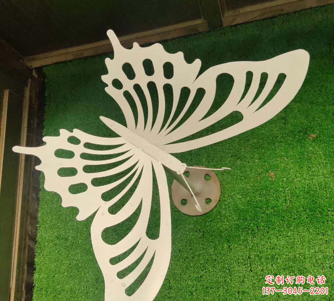 温州不锈钢镂空艺术蝴蝶雕塑