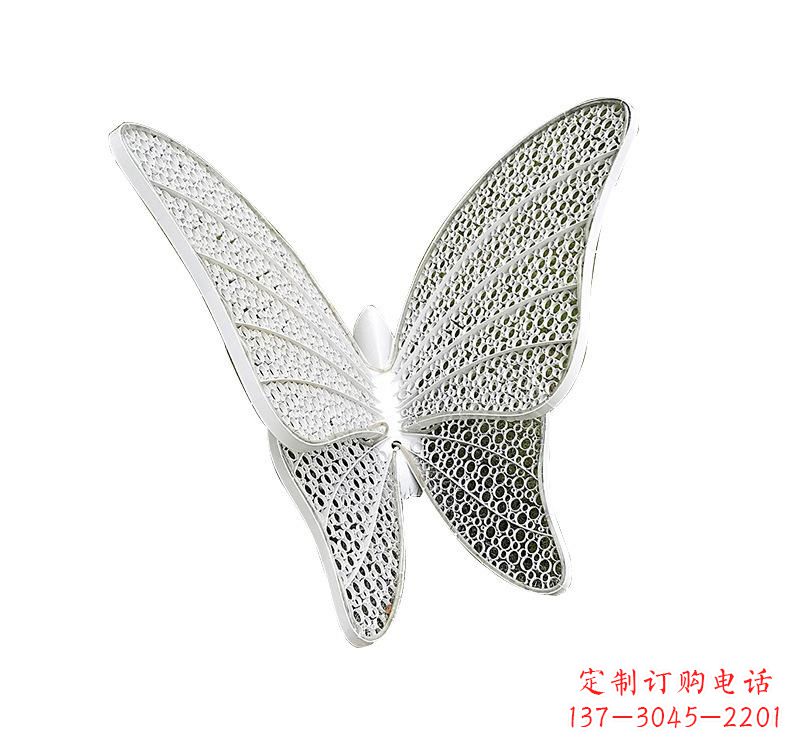 温州不锈钢绿地镂空蝴蝶雕塑