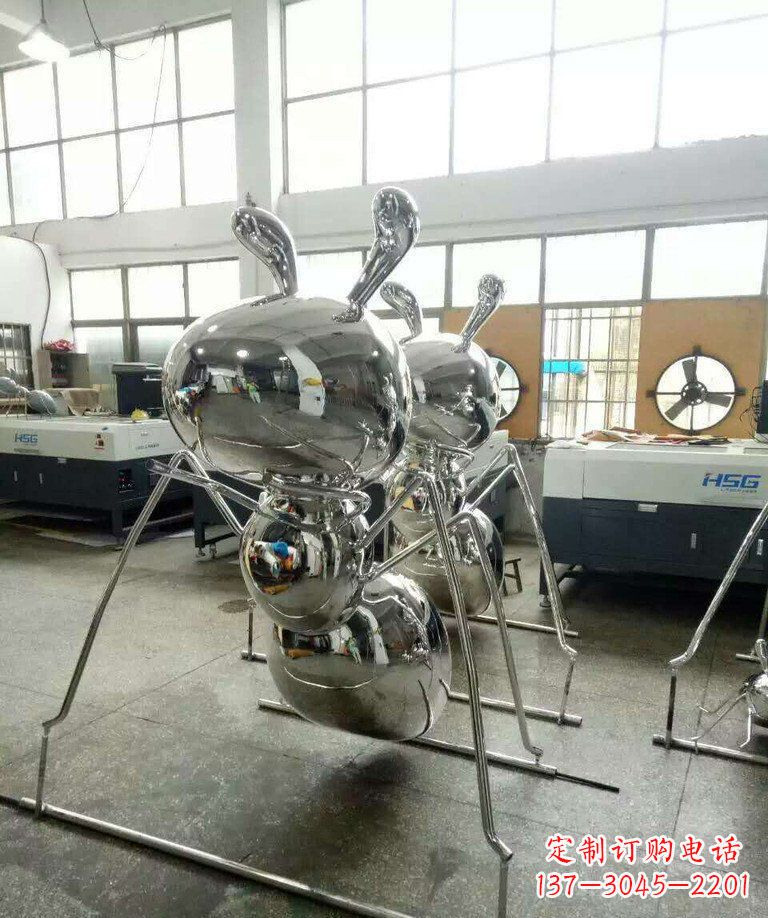 温州不锈钢蚂蚁步行街景观雕塑——融合现代科技与自然之美