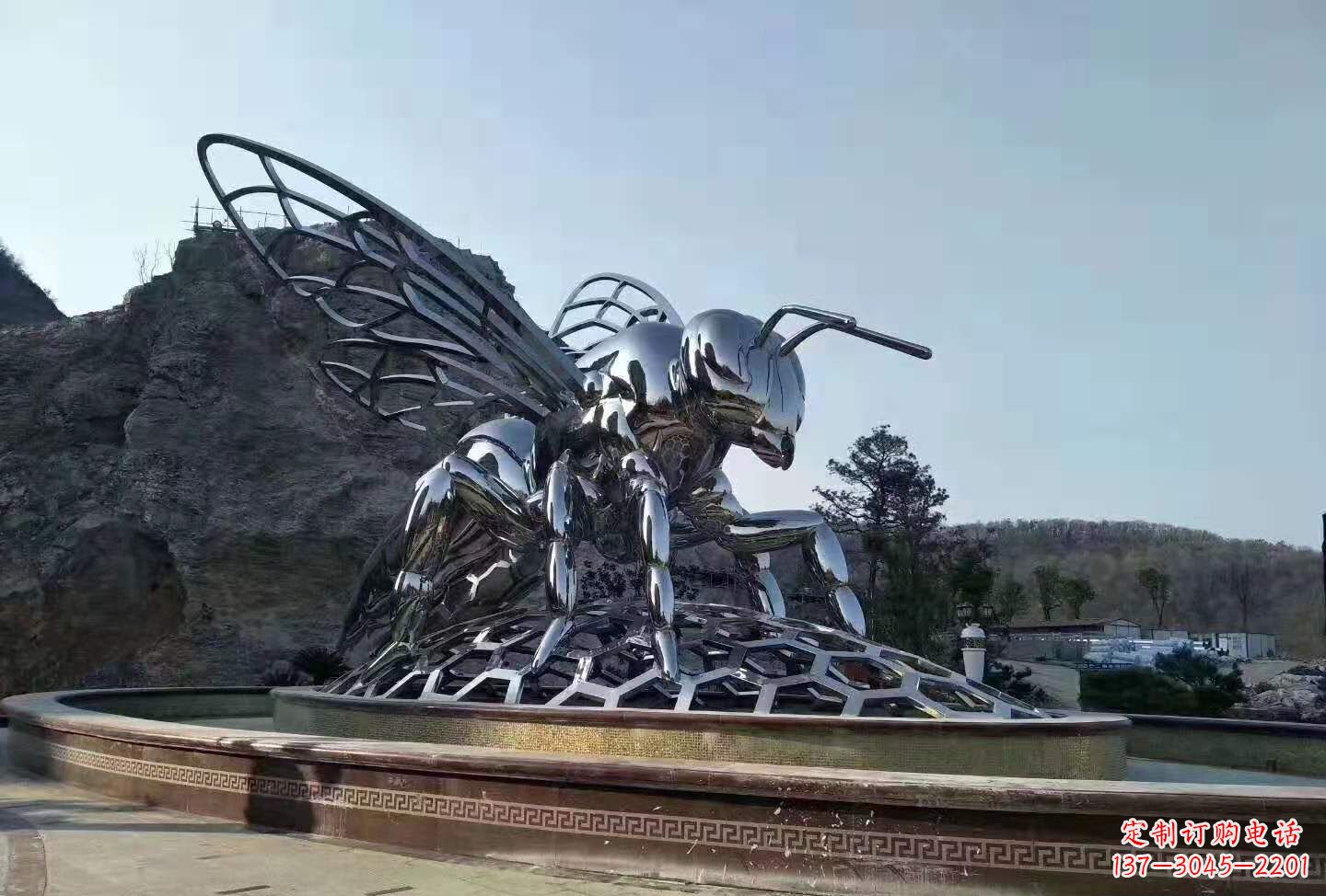温州不锈钢蚂蚁雕塑广场景观雕塑大型动物雕塑