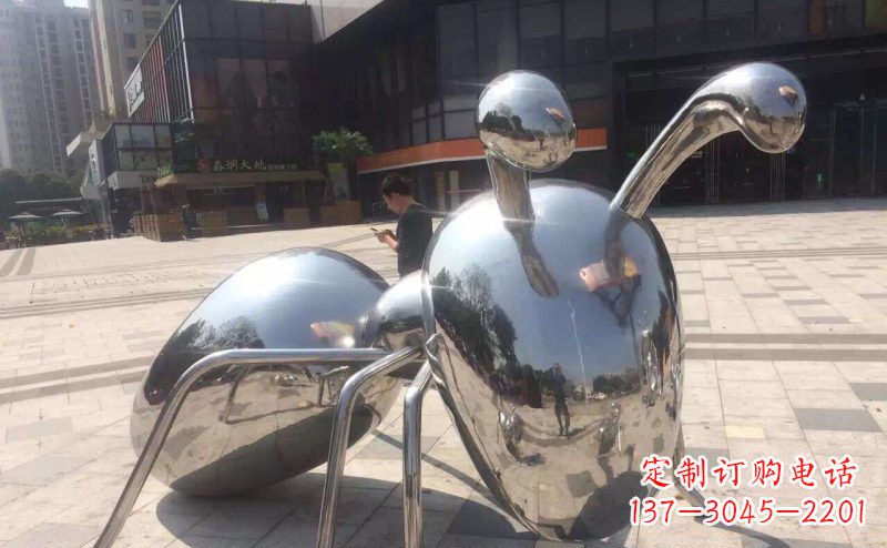 温州不锈钢蚂蚁景观雕塑