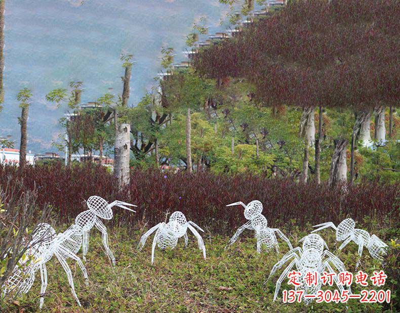 温州不锈钢蚂蚁镂空雕塑