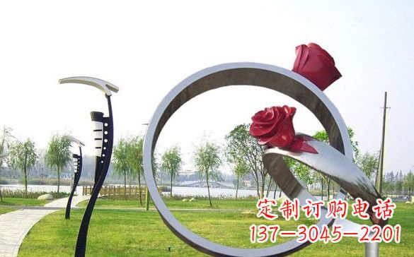 温州不锈钢玫瑰花戒指