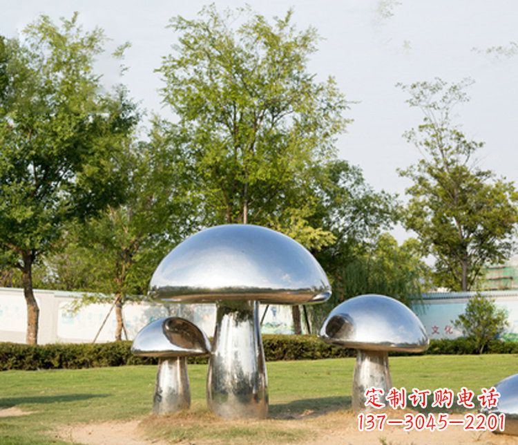温州不锈钢蘑菇雕塑 (2)