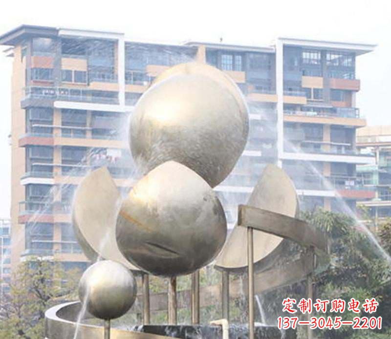 温州不锈钢喷泉雕塑美丽与自然的完美结合