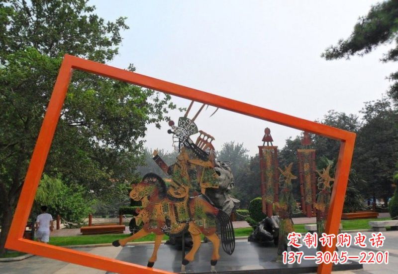 温州不锈钢皮影戏雕塑传承民间文化的艺术精粹