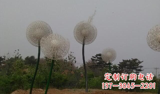 温州不锈钢蒲公英公园景观雕塑