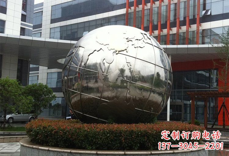 温州不锈钢企业地球雕塑