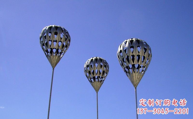 温州不锈钢气球雕塑把美丽带回大自然