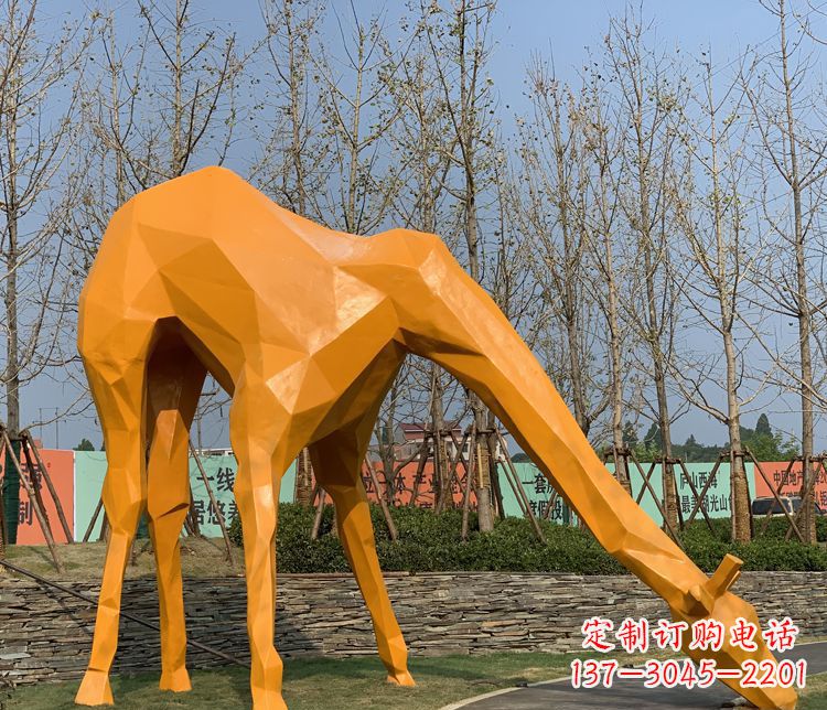 温州不锈钢雕刻的精美动物雕塑
