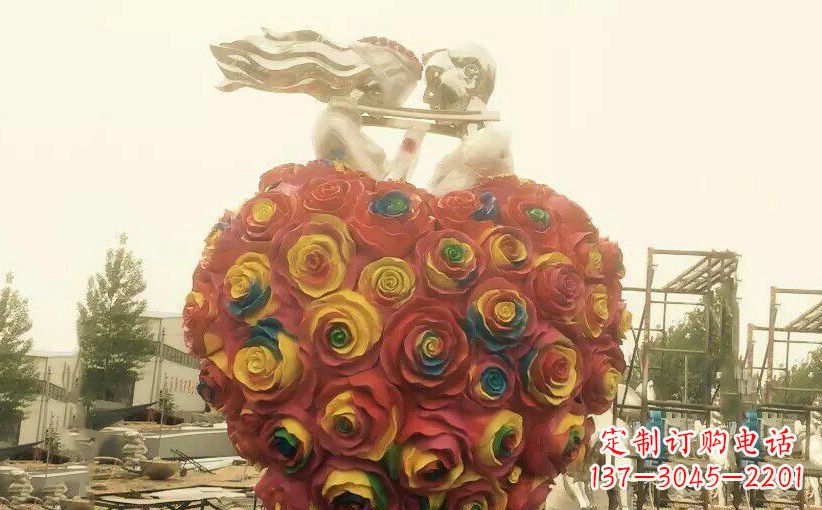 温州不锈钢情侣结婚雕塑