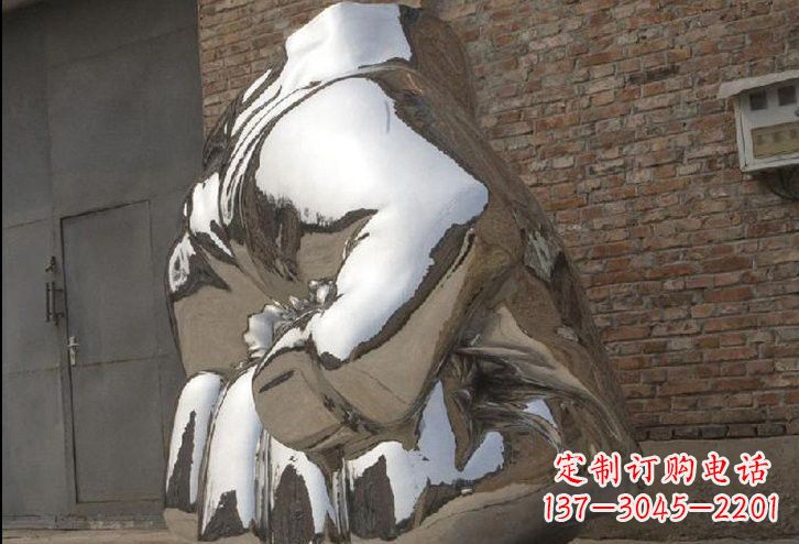 温州不锈钢拳头雕塑