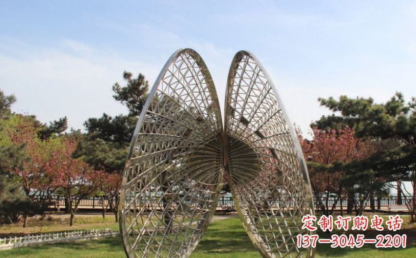 温州不锈钢扇贝公园景观雕塑