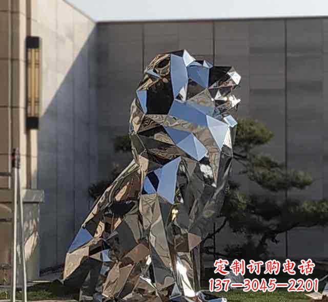 温州不锈钢狮子雕塑2
