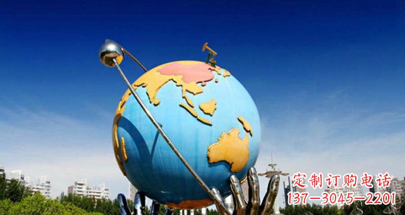 温州不锈钢手捧地球雕塑