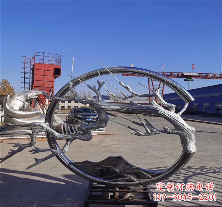 温州不锈钢树枝雕塑