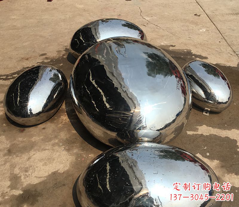 温州不锈钢水滴抽象雕塑