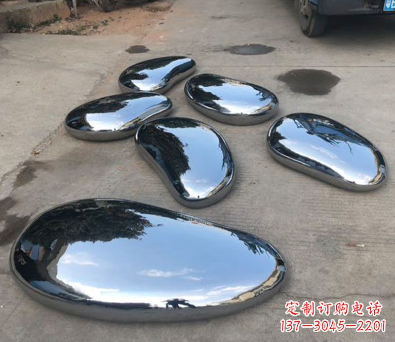 温州不锈钢水滴公园雕塑