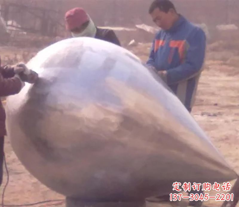 温州不锈钢水滴广场雕塑