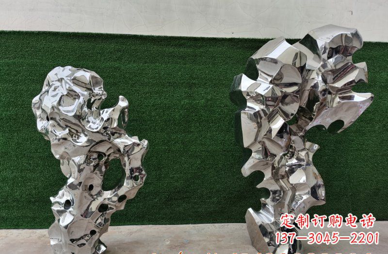 温州不锈钢太湖石景观雕塑