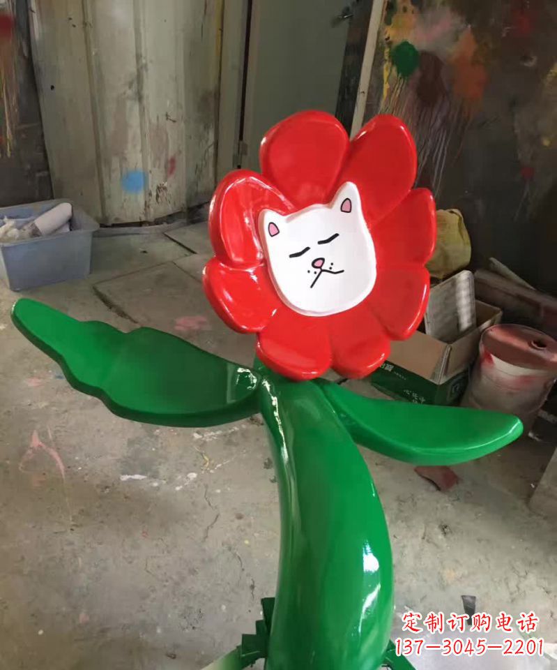 温州不锈钢太阳花景观装饰雕塑