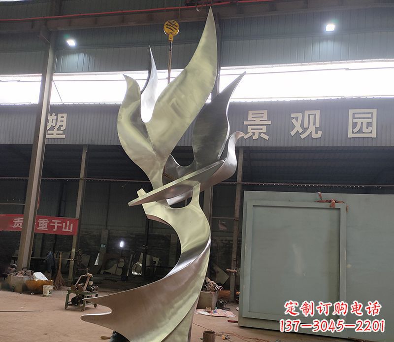 温州不锈钢天鹅大雁雕塑