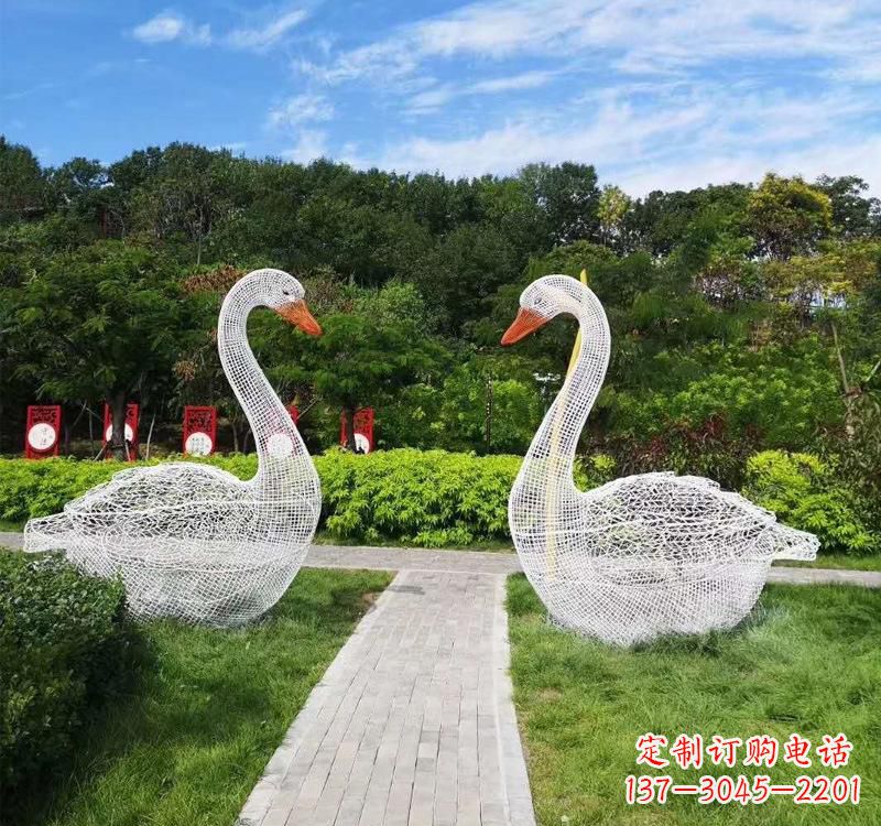 温州不锈钢天鹅雕塑