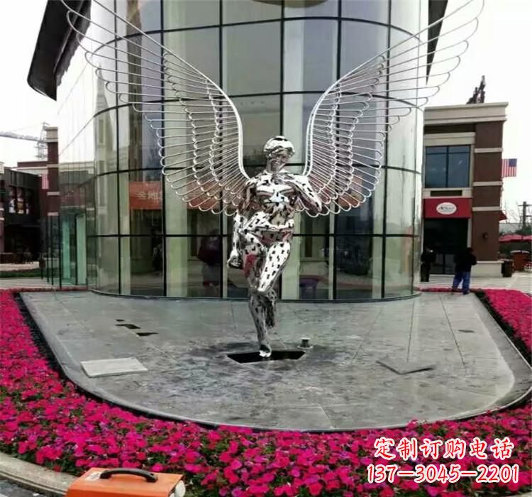 温州不锈钢天使雕塑2