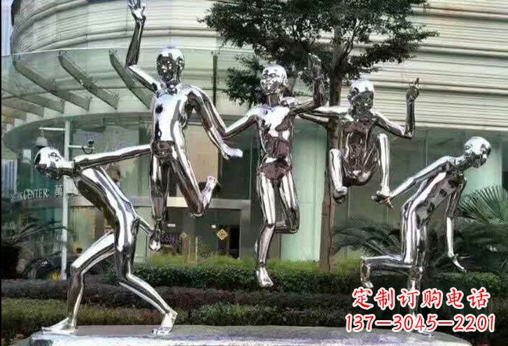 温州不锈钢跳跃的儿童雕塑