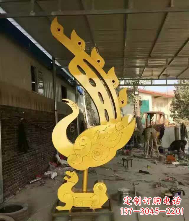 温州不锈钢铁艺凤凰雕塑