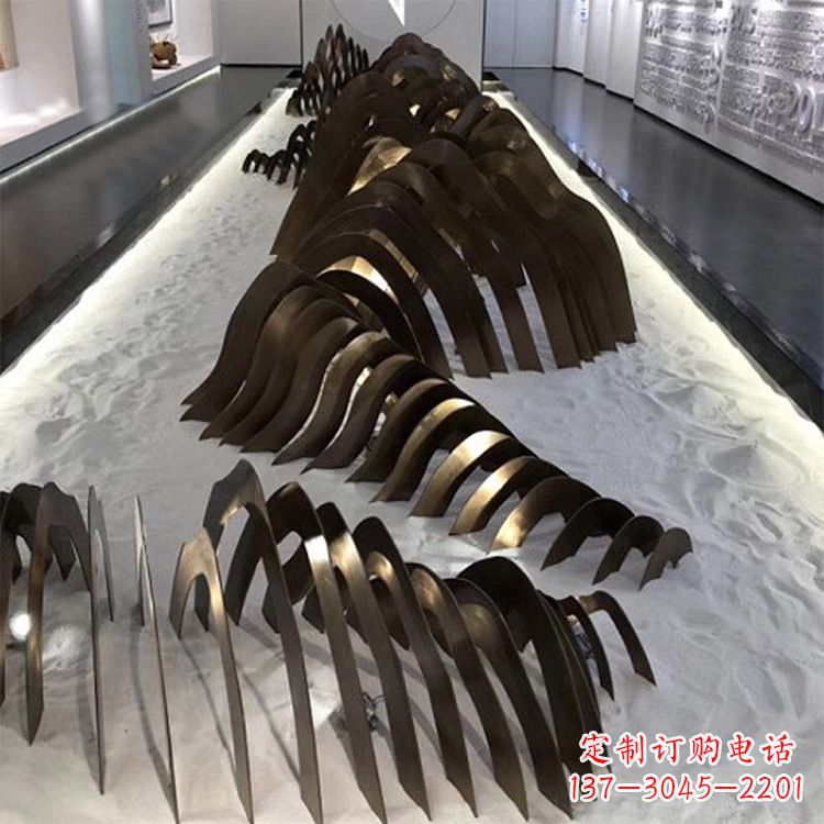 温州不锈钢铁艺假山雕塑让自然风景回归