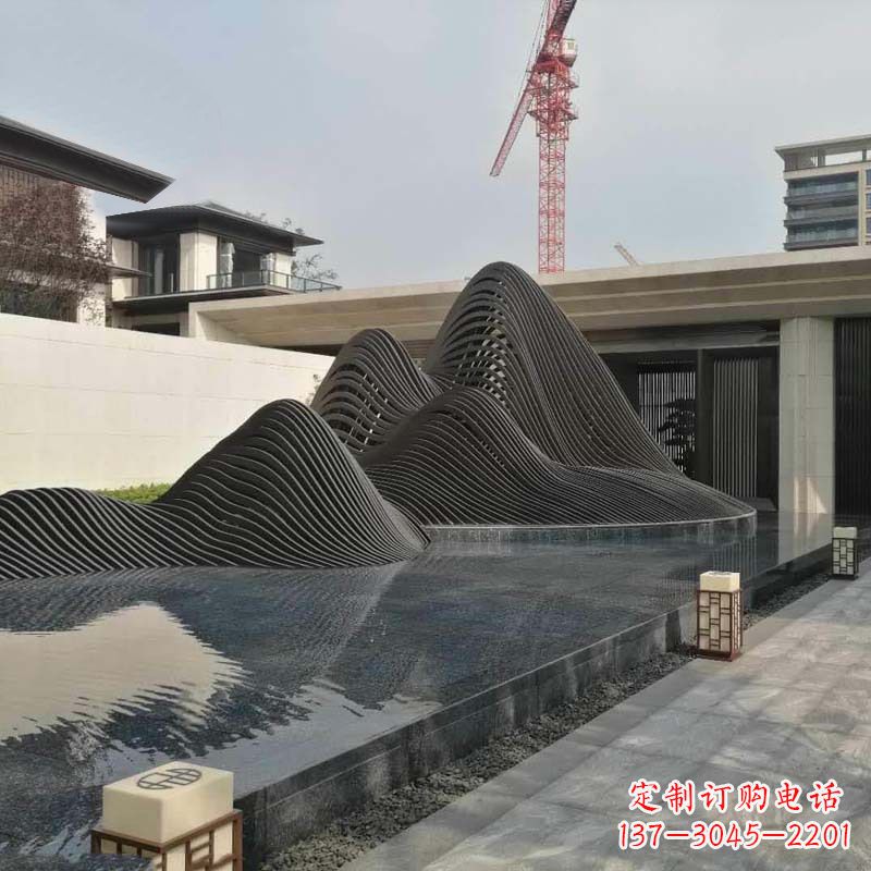 温州不锈钢铁艺假山艺术性的美化