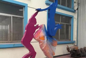 温州不锈钢篮球运动员雕塑纪念篮球运动传奇