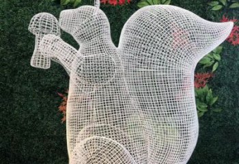 温州不锈钢松鼠雕塑展现自然的美