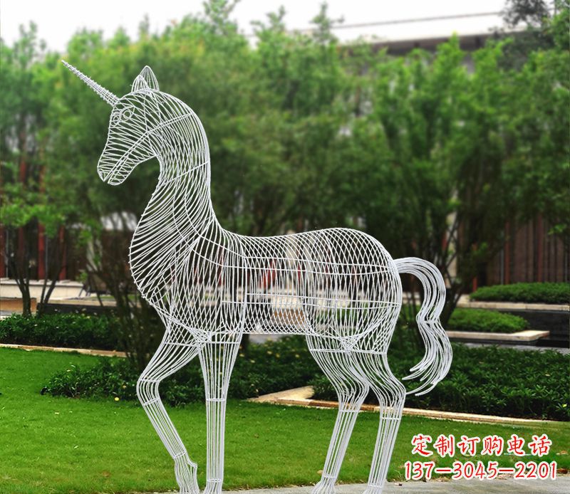 温州不锈钢马雕精美艺术品