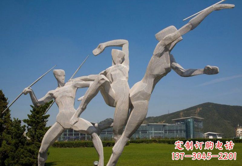 温州不锈钢投掷标枪人物 雕塑