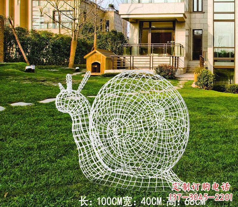 温州不锈钢蜗牛雕塑进化的象征