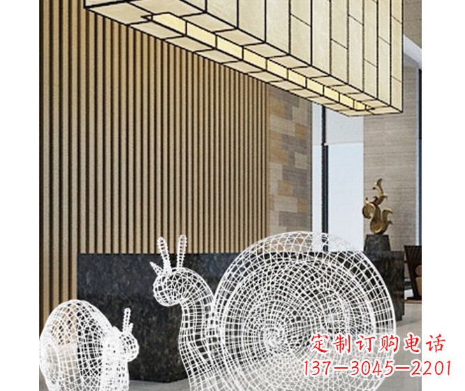 温州不锈钢蜗牛雕塑精致多姿