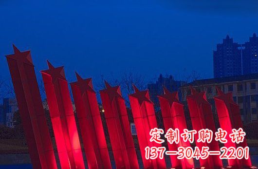 温州不锈钢五角星雕塑