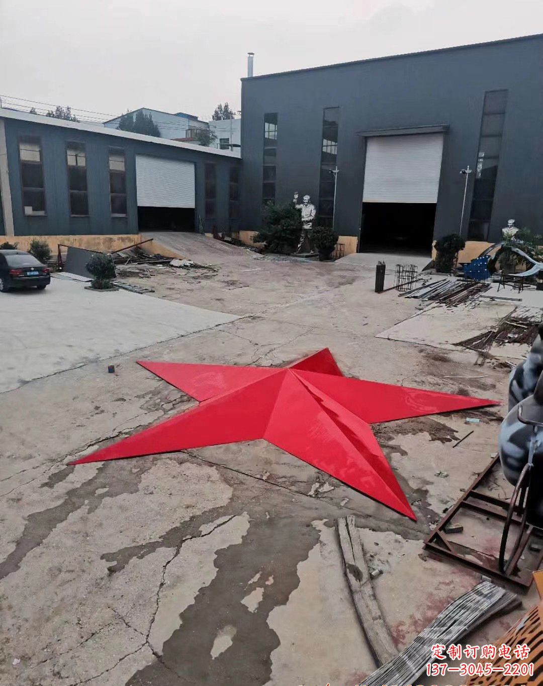 温州不锈钢五角星景观雕塑