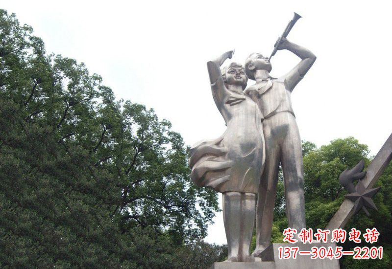 温州不锈钢小学生雕塑