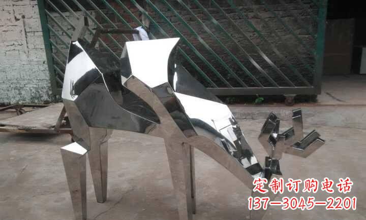 温州不锈钢小羊雕塑
