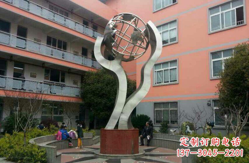 温州不锈钢地球雕塑传承世界文化